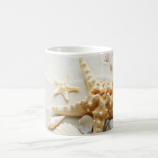 Seashells auf der Strand-Tasse Kaffeetasse (Mittel)