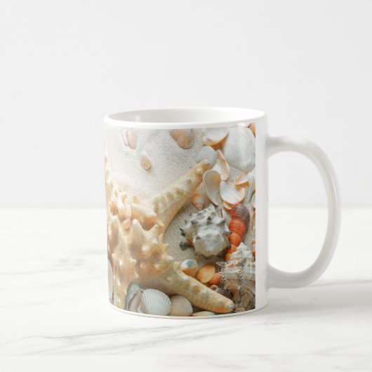 Seashells auf der Strand-Tasse Kaffeetasse (Rechts)