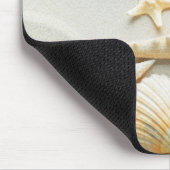Seashells auf der StrandMausunterlage Mousepad (Ecke)
