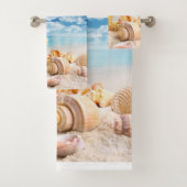 Seashells-Badezimmer-Tuch-Set Badhandtuch Set (Insitu)