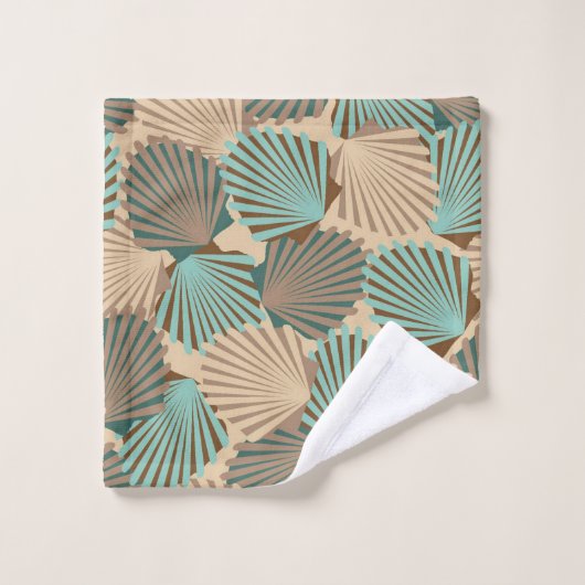 Seashells Badhandtuch Set (Waschlappen)