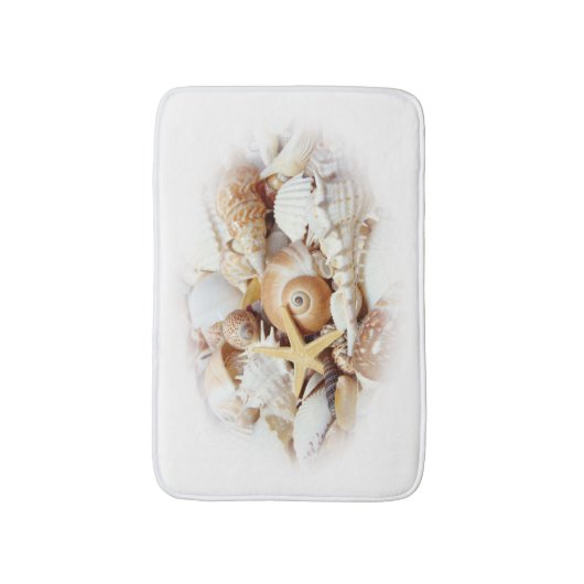 Seashells Bath Mat Badematte (Vorderseite Vertikal)