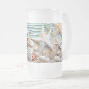 Seashells Beach 3D Tasse - Sippen Sie auf die Meer