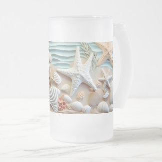 Seashells Beach 3D Tasse - Sippen Sie auf die Meer