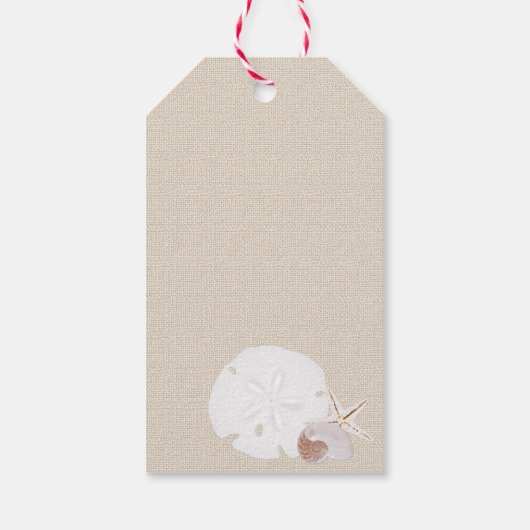 Seashells Beach Brautparty Geschenkanhänger (Rückseite)