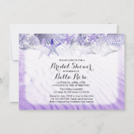 Seashells Beach Brautparty lädt seashell1 Einladung