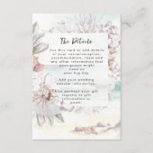 Seashells Beach Hochzeitskarte Begleitkarte (Vorderseite)