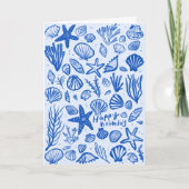 Seashells Beach Muscheln Ocean Happy Birthday Karte (Vorderseite)