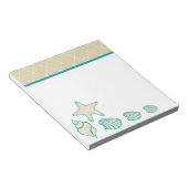 Seashells Beach Notepad Notizblock (angewinkelt)