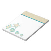 Seashells Beach Notepad Notizblock (Rotiert)
