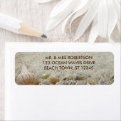 Seashells Beach Sand Coastal Rücksendeadresse (Insitu)