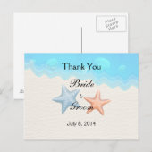 Seashells Beach Vielen Dank Postkarte (Vorne/Hinten)