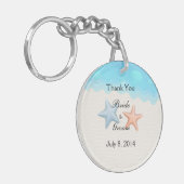 Seashells Beach Vielen Dank Schlüsselanhänger (Vorderseite links)