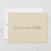 Seashells Beach Wedding Charm Save The Date (Rückseite)