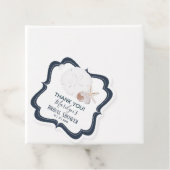 Seashells Beach Wedding Geschenkanhänger (Beispiel)