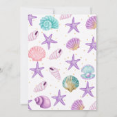 seashells Birthday Einladung (Rückseite)