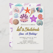 seashells Birthday Einladung (Vorne/Hinten)