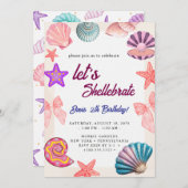 seashells Birthday Einladung (Vorne/Hinten)