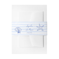Seashells blaue Grenzhochzeit