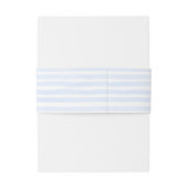 Seashells blaue Grenzhochzeit Einladungsbanderole (Rückseitenbeispiel)