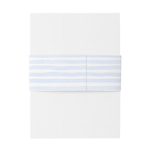 Seashells blaue Grenzhochzeit Einladungsbanderole (Rückseitenbeispiel)