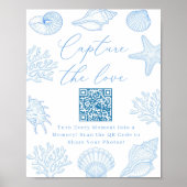  Seashells Bridal Shower Capture the love Poster (Vorne)