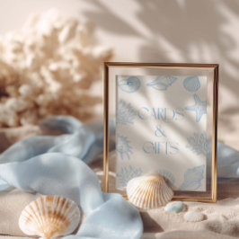  Seashells Bridal Shower Cards And Gifts  Poster
