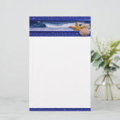 Seashells-Briefpapier Briefpapier (Stehend Vorderseite)