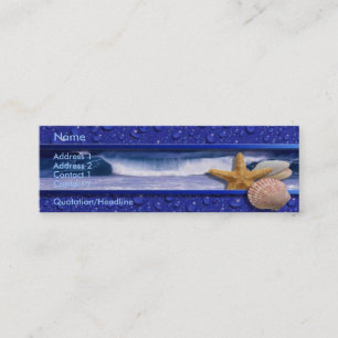 Seashells Business Card Mini Visitenkarte