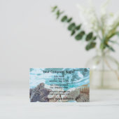 Seashells Business Card Visitenkarte (Stehend Vorderseite)
