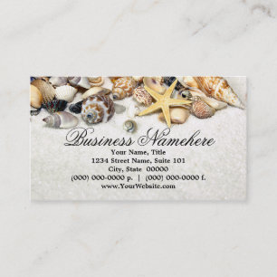 Seashells Business Cards Visitenkarte