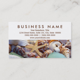 Seashells Business Cards Visitenkarte