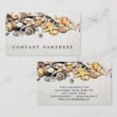 Seashells Business Cards Visitenkarte (Vorne/Hinten)
