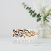 Seashells Business Cards Visitenkarte (Stehend Vorderseite)