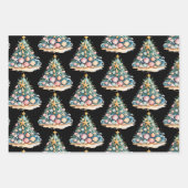 SeaShells Christmas Tree Ocean Water Starfish Geschenkpapier Set (Vorderseite)