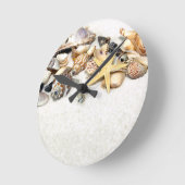 Seashells Clock Runde Wanduhr (Winkel)