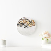 Seashells Clock Runde Wanduhr (Zuhause)