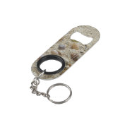 Seashells Coastal Beach Mini Flaschenöffner (Rückseite Schrägansicht)