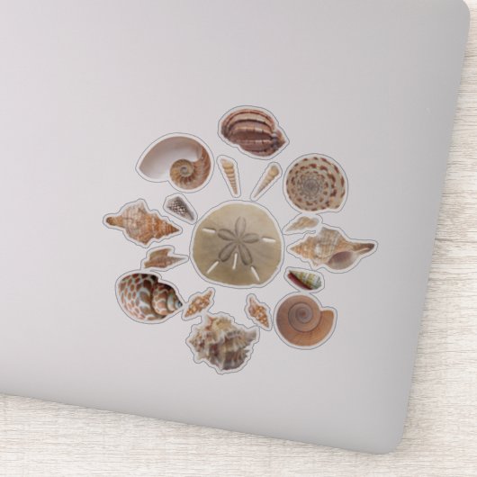 Seashells Collection Mandala Aufkleber (Detail)