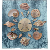 Seashells Collection Mandala Duschvorhang (Vorderseite)
