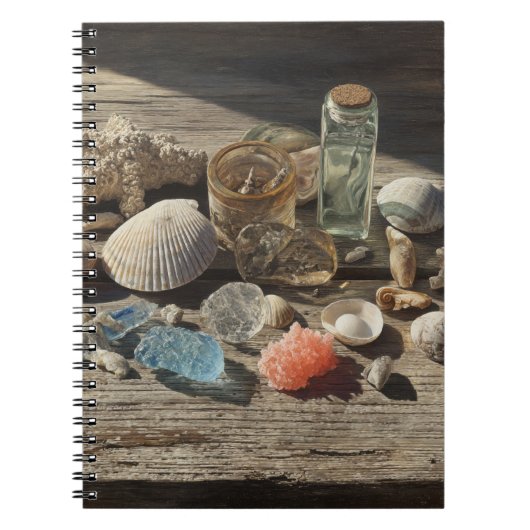 Seashells Coral Coastal Collection Notebook Notizblock (Vorderseite)