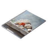 Seashells Coral Coastal Still Life Notebook Notizblock (Linke Seite)