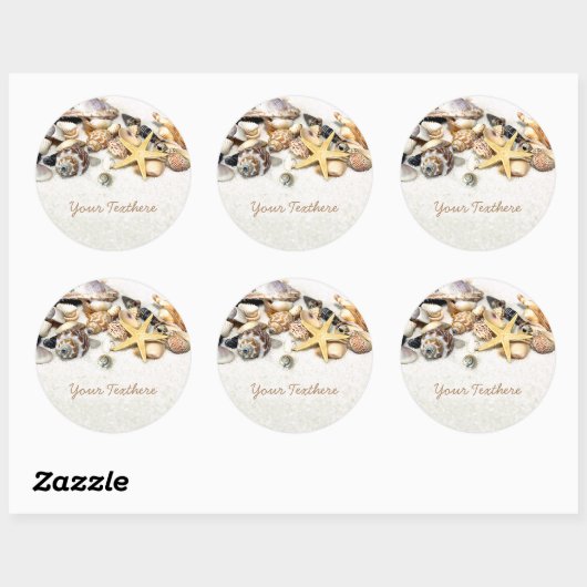 Seashells Custom Stickers (Blatt)