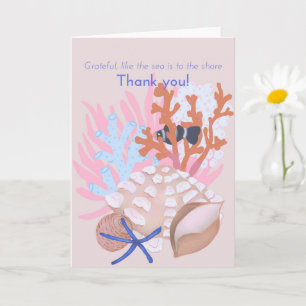 Seashells Danke-Card Karte