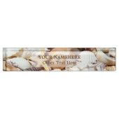 Seashells Desk Namplate Namensplakette (Vorderseite)