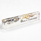 Seashells Desk Namplate Namensplakette