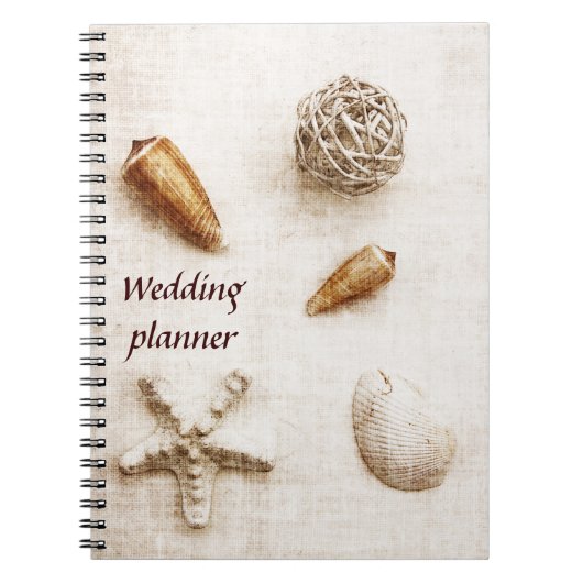 Seashells, die Planernotizbuch wedding sind Notizblock (Vorderseite)