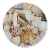 Seashells Drawer Pull Keramikknauf (Vorderseite)