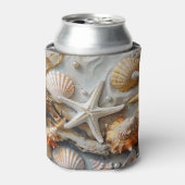 Seashells Driftwood Pearls Seetang Dosenkühler (Kanne Vorderseite)