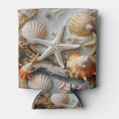 Seashells Driftwood Pearls Seetang Dosenkühler (Vorderseite)